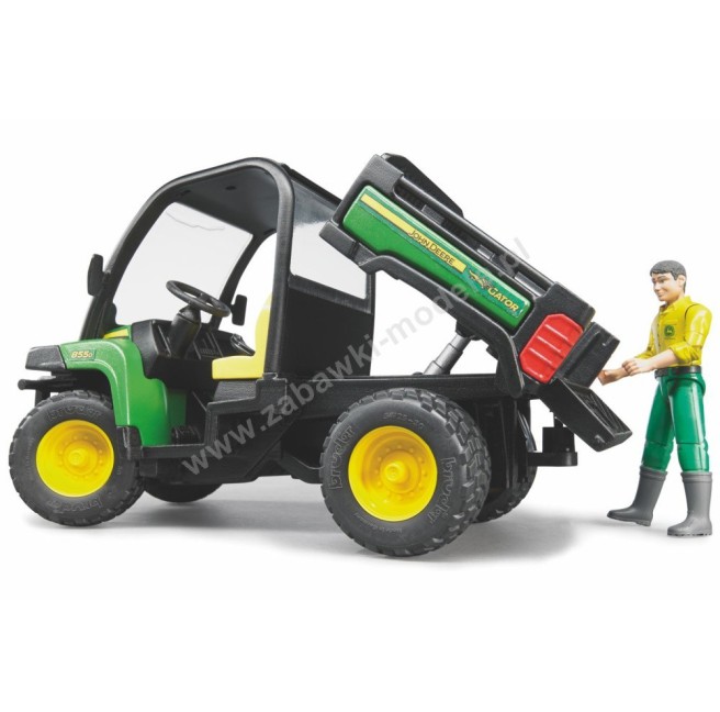 Bruder 02490 Wywrotka John Deere Gator 855D z kierowcą