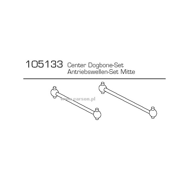 CV-10 Zentralantriebswellen (2) Carson 500105133