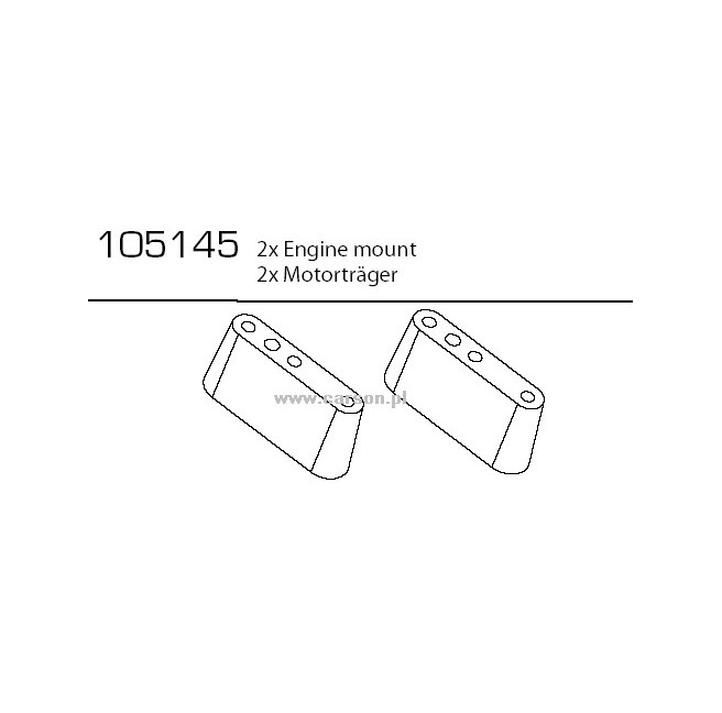 Engine Mounts for Carson CV-10 Series (2 pcs.)