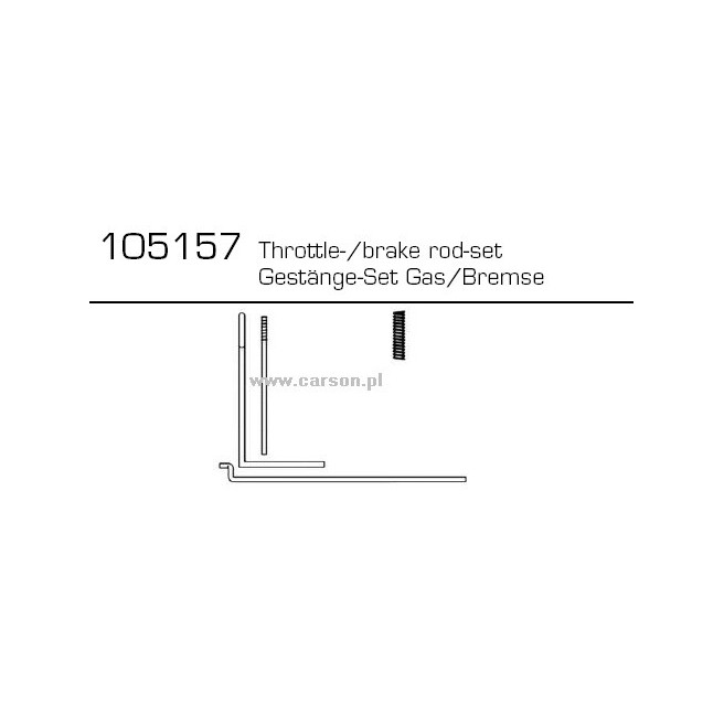 Throttle/Brake Linkage Set for Carson 500105157