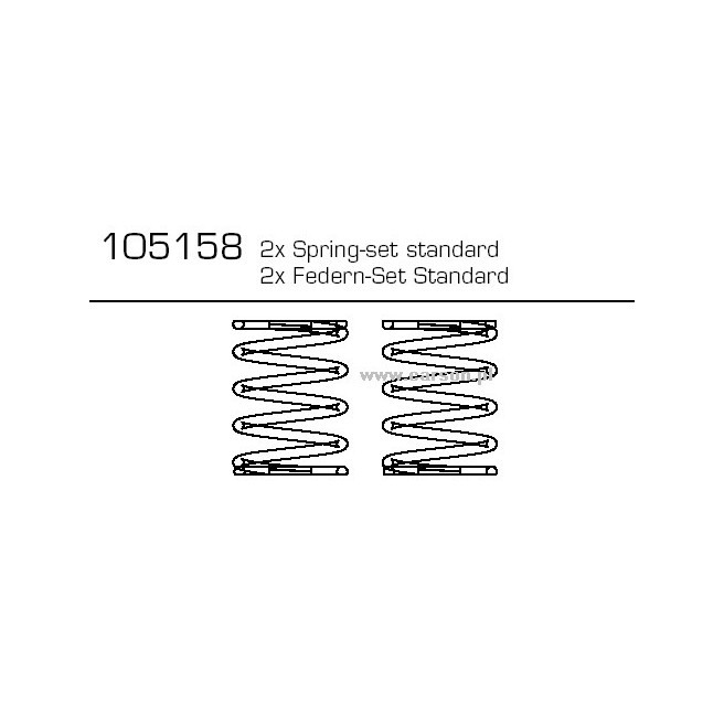 Front Springs Set for Carson C V-10 (2 pcs)