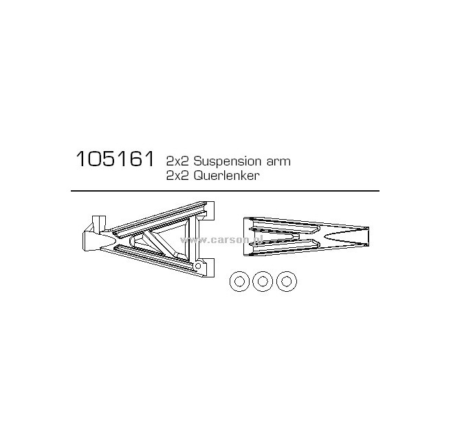 CV-10B/T Querlenker 2 x (2) Carson 500105161