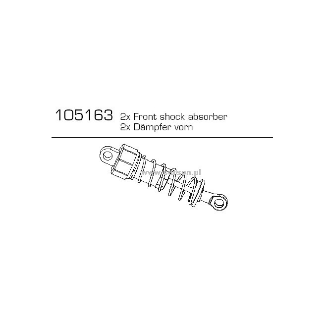 Front Shock Absorbers (2) for Carson C V-10B/T 500105163