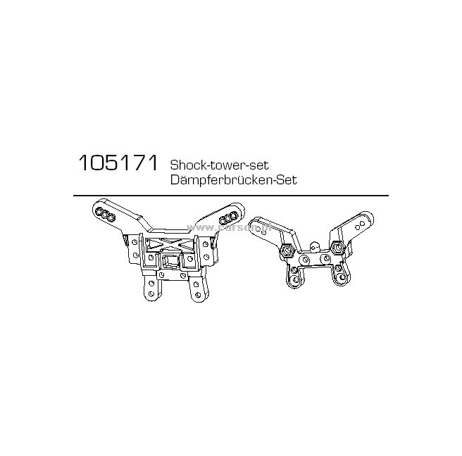 CV-10B Shock Absorber Bridges by Carson 500105171