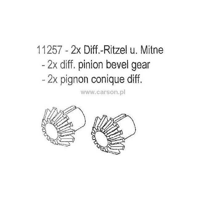 CS-4 Differential Gears - Carson 500011257