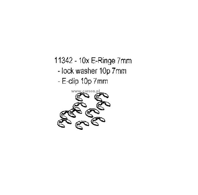 E-Ringe 7mm CS-4/4B (10 Stk.) Carson 500011342
