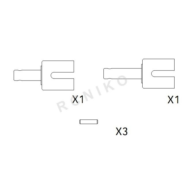 C-8M Raptor - Differential Cups Set for Carson 500205032