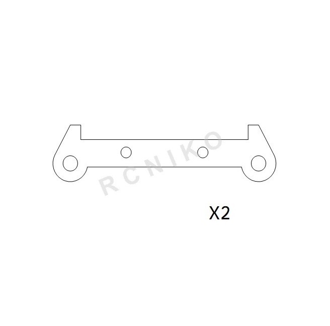 Lower Shock Absorber Mounting Set for Carson C-8M Raptor (2)