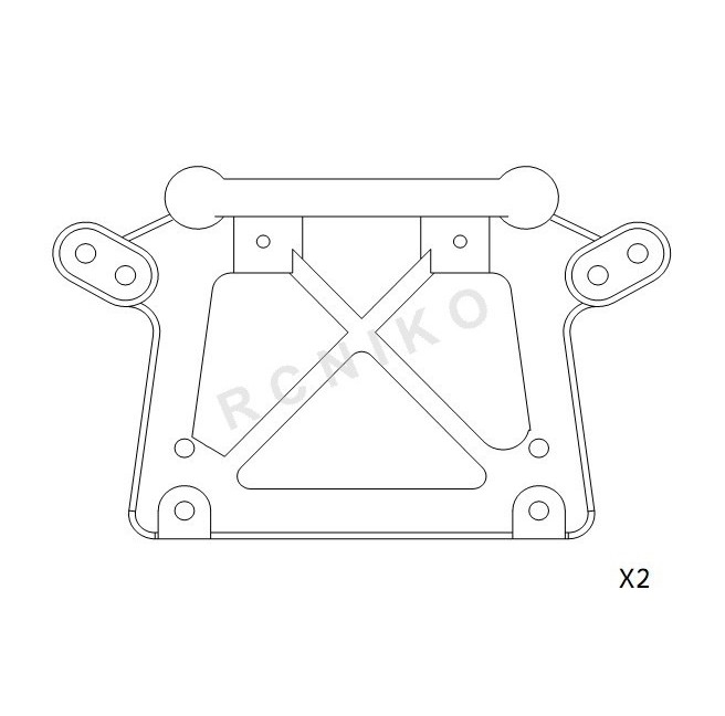 C-8M Raptor Shock Towers (2) - Carson 500205054