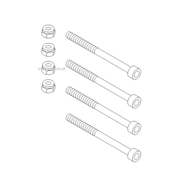 Rear/Upper Suspension Arm Pins (4) for Carson 500205245