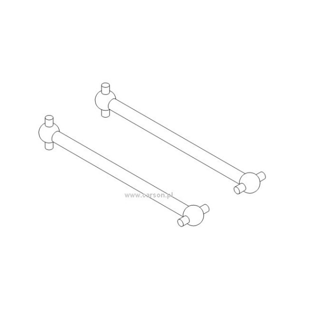 Front Drive Shafts (2) for Carson Nitro Truck