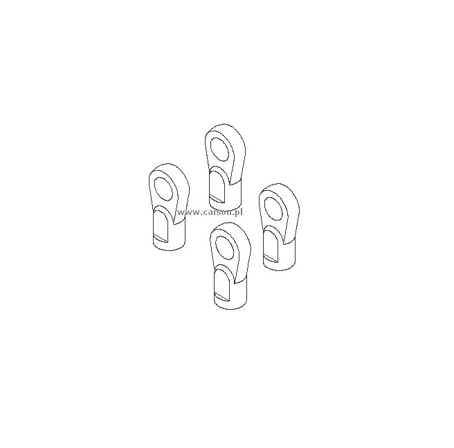 Rod End Links 4mm (4) for Carson Nitro Truck CNT