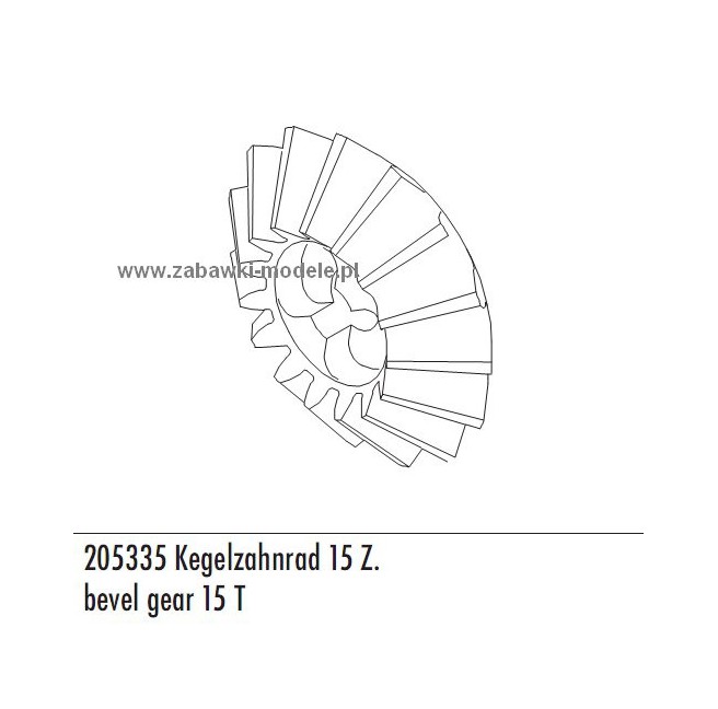 15T Conical Gear for Carson Models 500205335