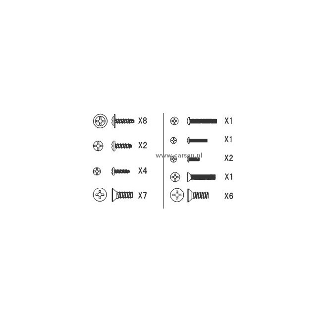 Carson CY-4B Screws Set - Pack of 3