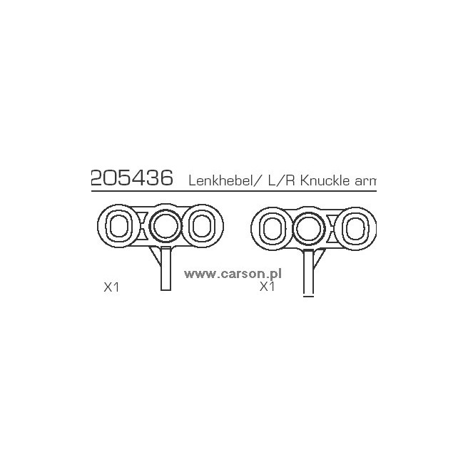 Carson 500205436 Turnout Control Lever Set