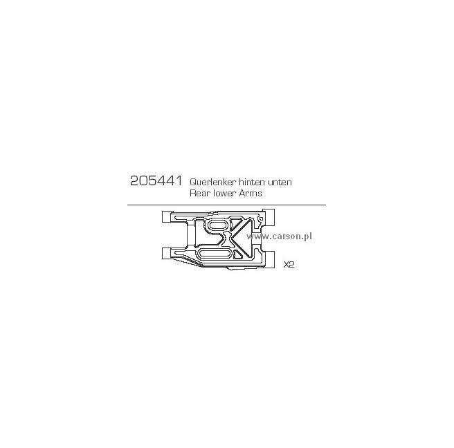 Rear Lower Control Arms for Carson RC Models