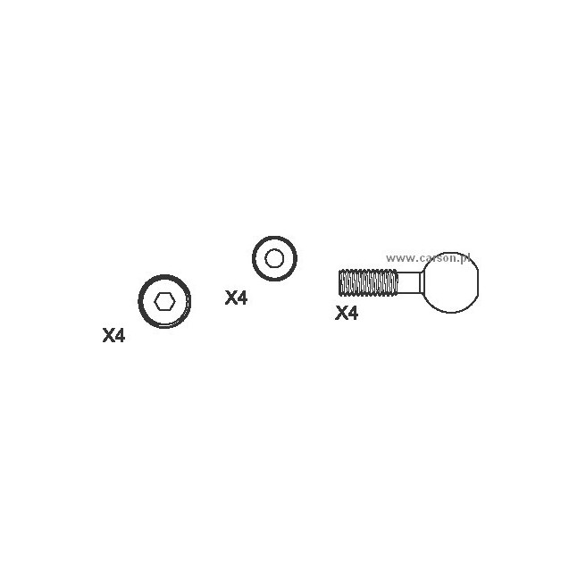 Ball Joints Set for Carson CY-4B Chassis (4 sets in package)