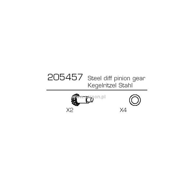 Steel Conical Gears with Shaft for Carson 500205457