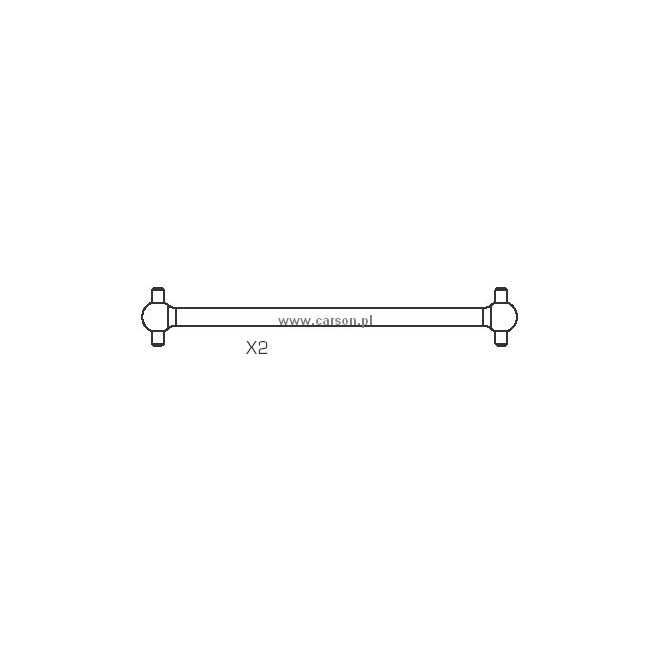 Drive Shafts Set for Carson CY Chassis (2 pcs)