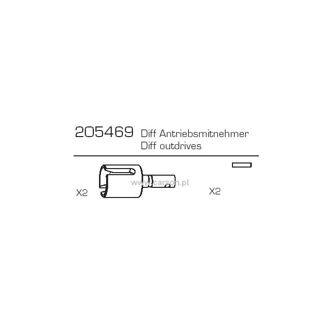 Differentialbecher Carson 500205469