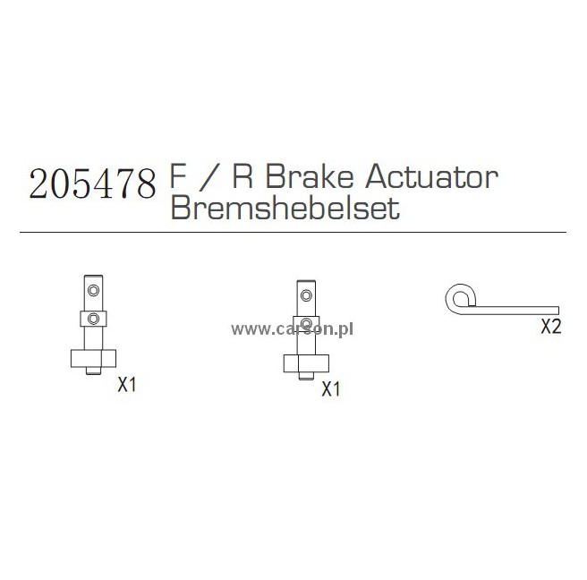 CY-4B 2 Specter Bremshebel-Set Carson 500205478