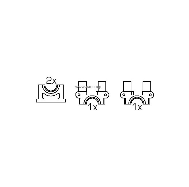 Central Differential Housing for Carson CY-4B (Montana, Specter), Vulcano (204007), Thor V.28 (204005)