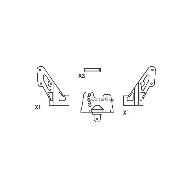 CY-4B Spoiler Befestigung - Carson 500205486