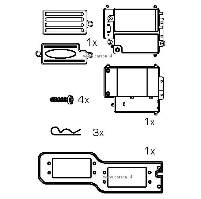 CY-4B Obudowa elektroniki - zestaw Carson 500205488