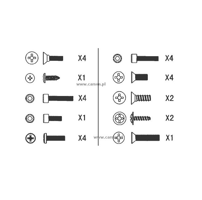 CY-4B Schrauben - Set 4 Stk.