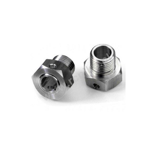 17mm Aluminum Offset +2 Wheel Hex Adapters (2-Pack)