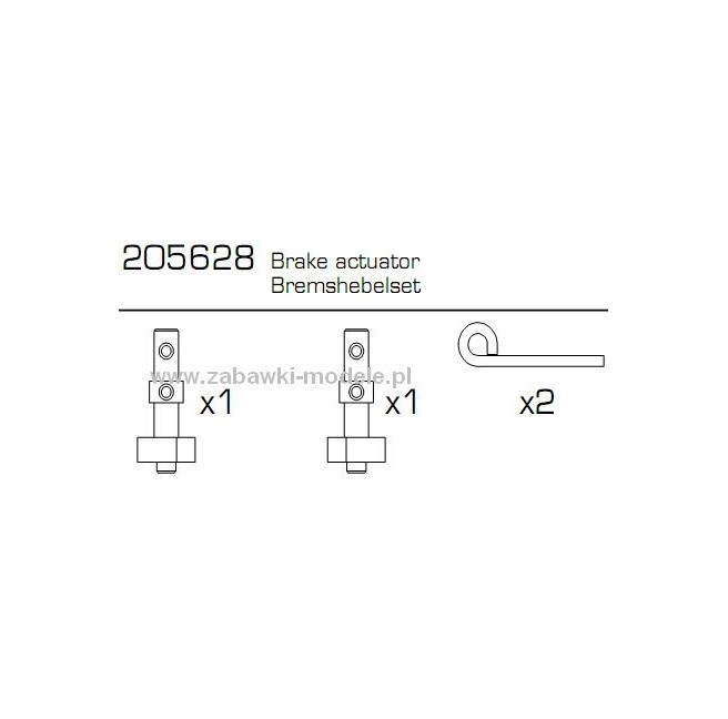 CY-2 Dźwignie układu hamulcowego Carson 500205628