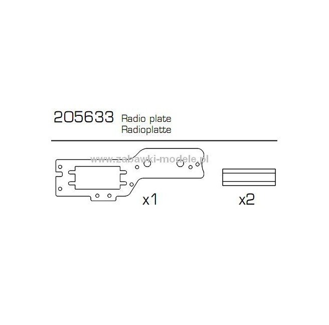 RC Carson Chassisplatte CY-2 - 500205633