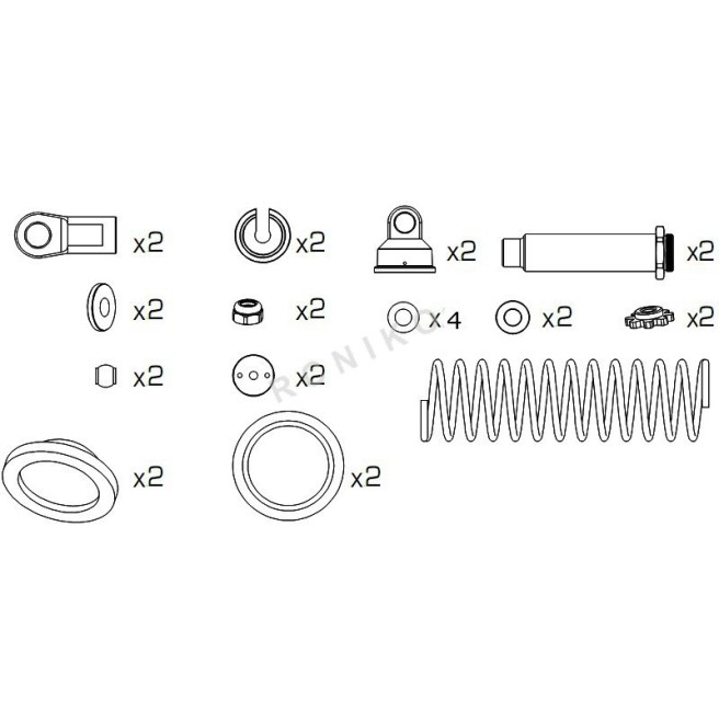 CY-2 Stoßdämpfer Set (2 Stk.) von Carson 205652-54