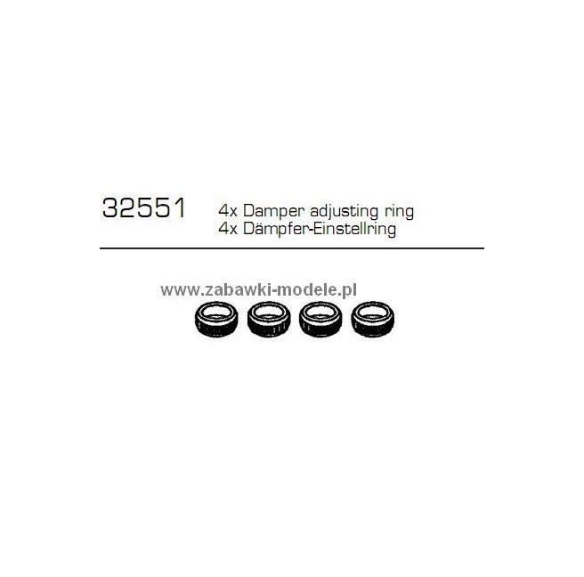 C-5/6B Nakrętki regulacyjne amortyzatorów (4) Carson 500032551