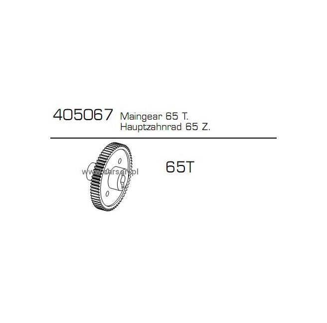 Zębatka 65T CE-10 Carson 500405067