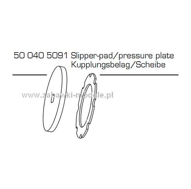 CE-10 Gleitkupplung - Gleitbeläge Carson 500405091