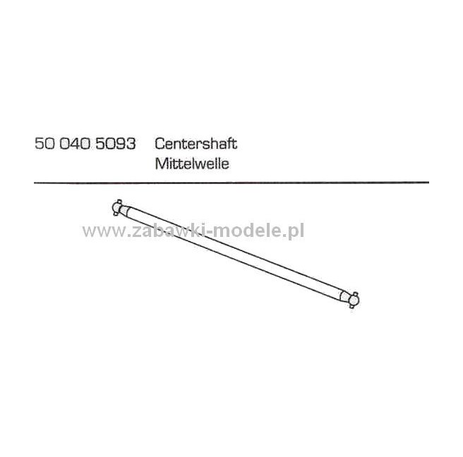 CE-10 Wałek napędowy stalowy Carson 500405093