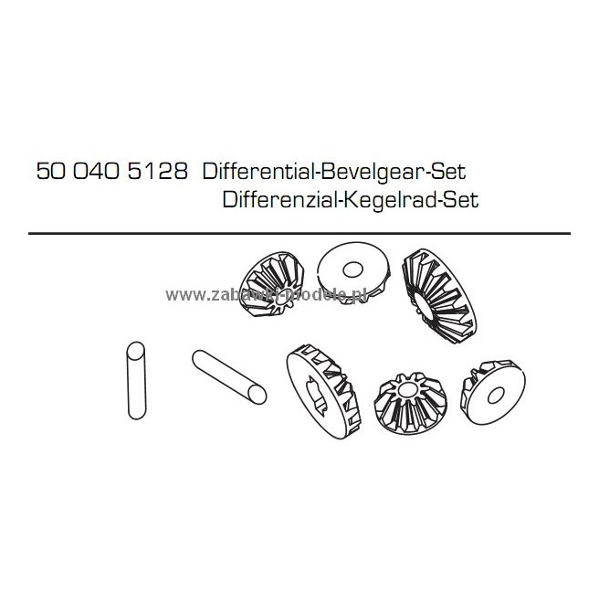 Differential Bevel Gears for Carson CV-10 500405128