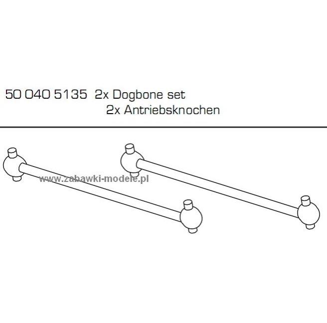 Antriebswellen-Set (2 Stück) Carson 500405135