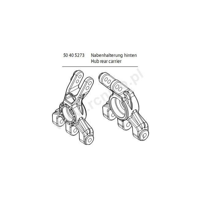 Rear Hubs (2) for Carson 500405273