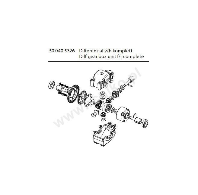 Carson 500405326 Front or Rear Differential Set for FY5