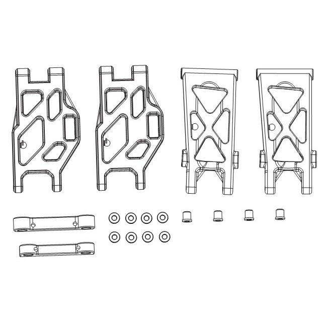 Front and Rear Suspension Arms for Carson X10EB