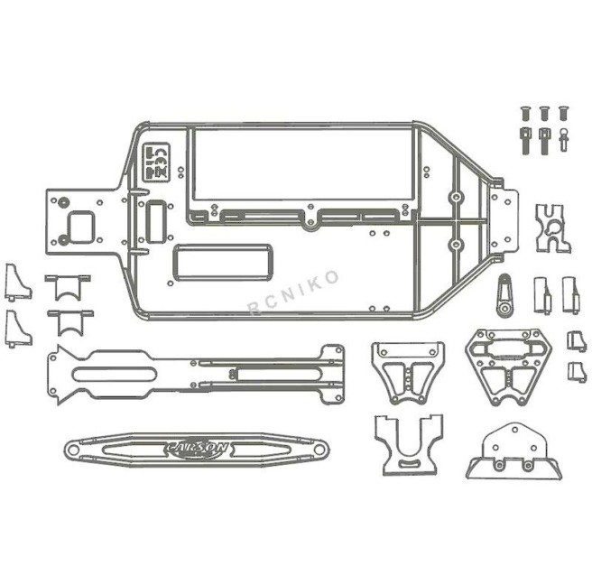 Chassis Plate Set for Carson X10EB 500405358