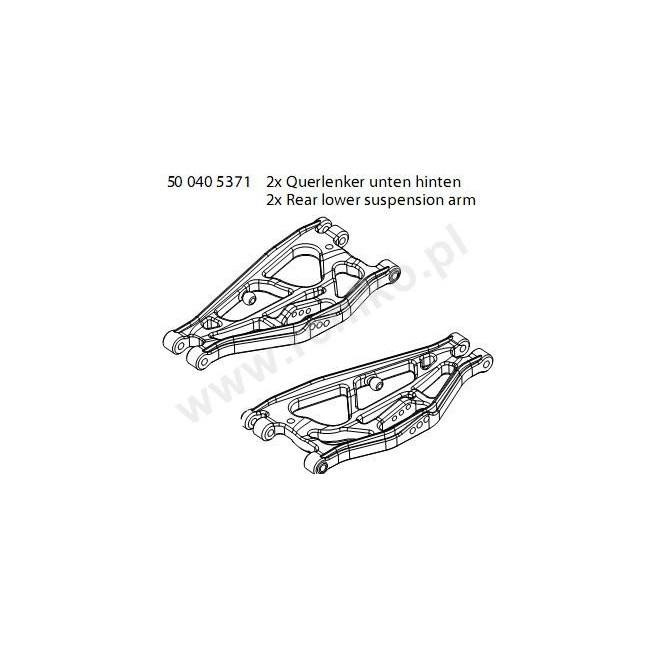 Rear Lower Suspension Arms (2 pieces) for Carson 500405371