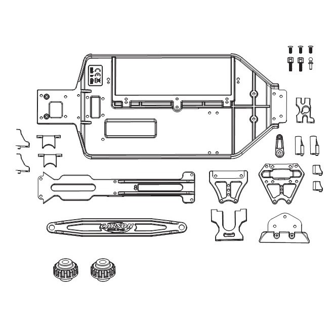 X10EB Chassis Plate Set for Dirt Warrior