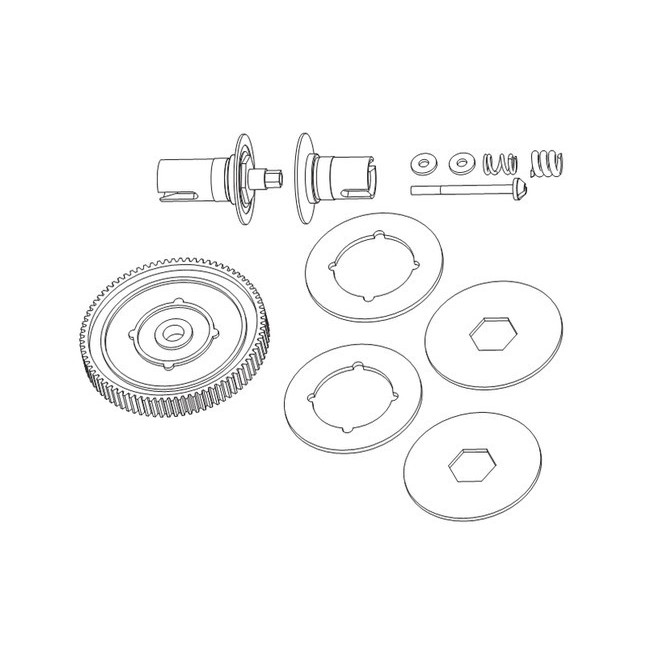 X10EB Dirt Warrior (404050) Zestaw sprzęgło poślizgowe + zębatka Carson 405574