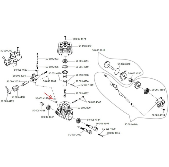 Dichtungssatz Vergaser (2 Stück) für Force 3,5ccm Motor