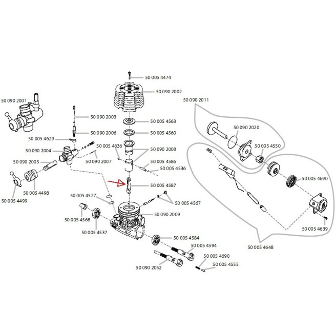 Force 3.5cc Crankshaft Assembly Kit