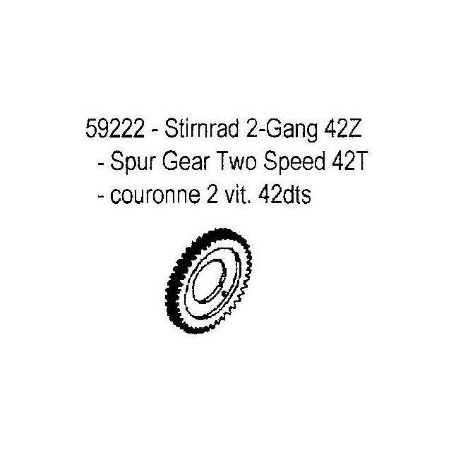 Front Gear 42T CH-4 for Carson 500059222