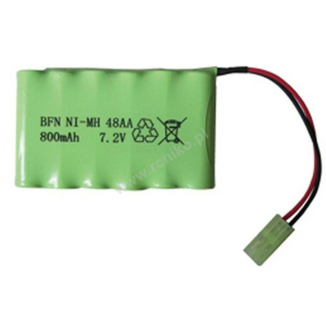 7.2V/800mAh NiMH Battery Pack with Tamiya-Mini Connector for Carson Vehicles